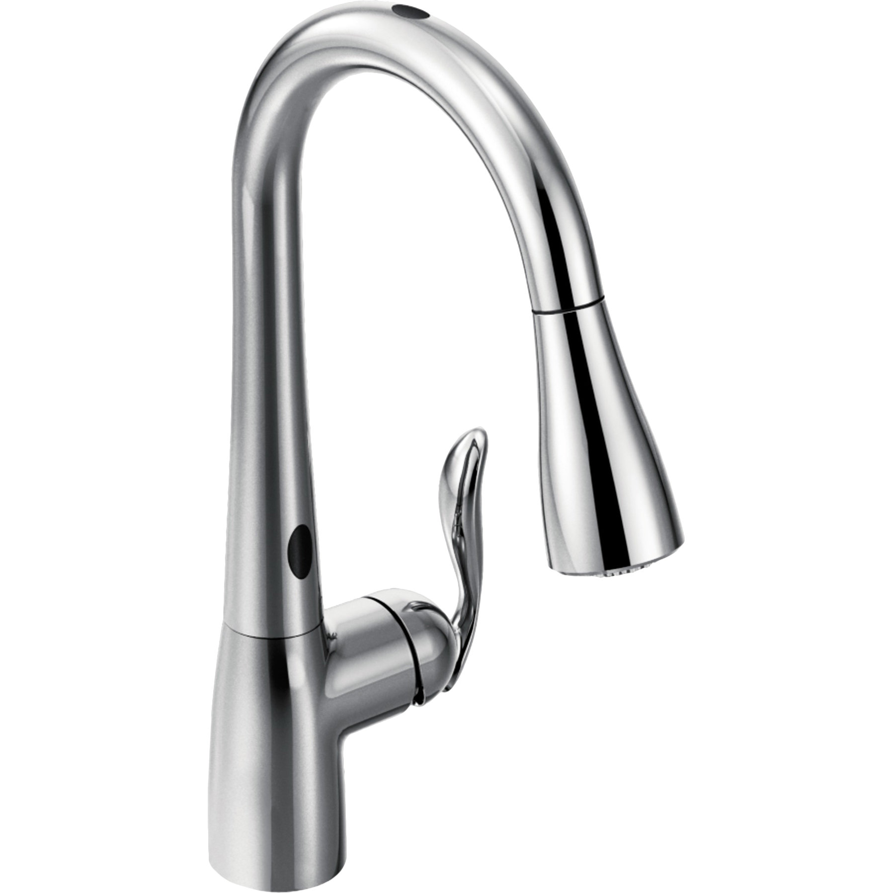 Faucet kitchen high arc delta handle lowes bellini hole stainless side faucets spray sink single sssd dst finish lowe mount