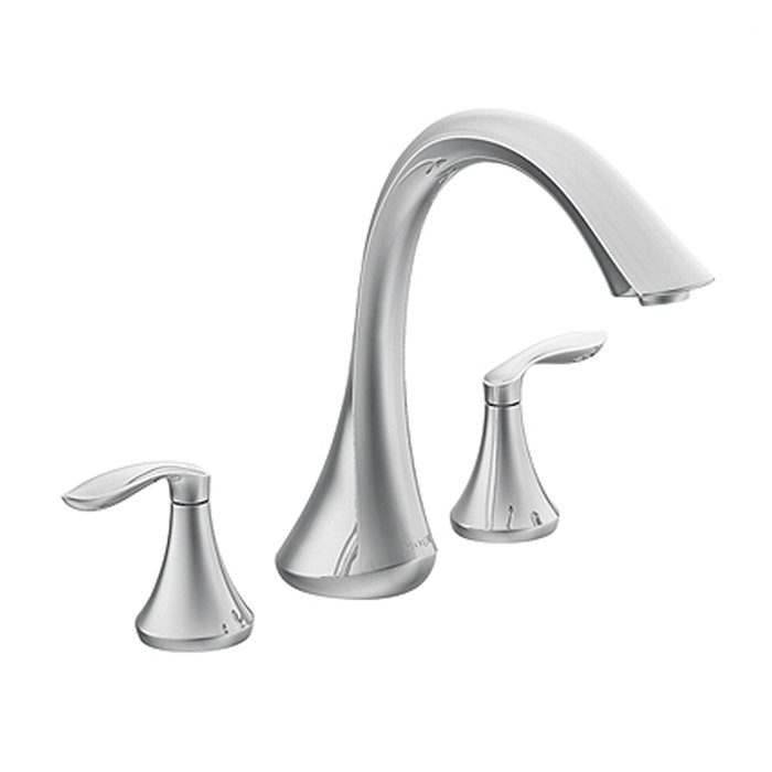 Bathtub Faucets You Ll Love Eva Double Handle Deck Mount Roman Tub Faucet Trim Lever