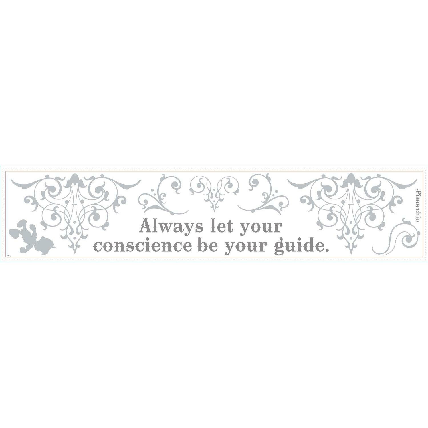 Room Mates Popular Characters Pinocchio "Always Let Your Conscience Be Your Guide" Wall Decal ...