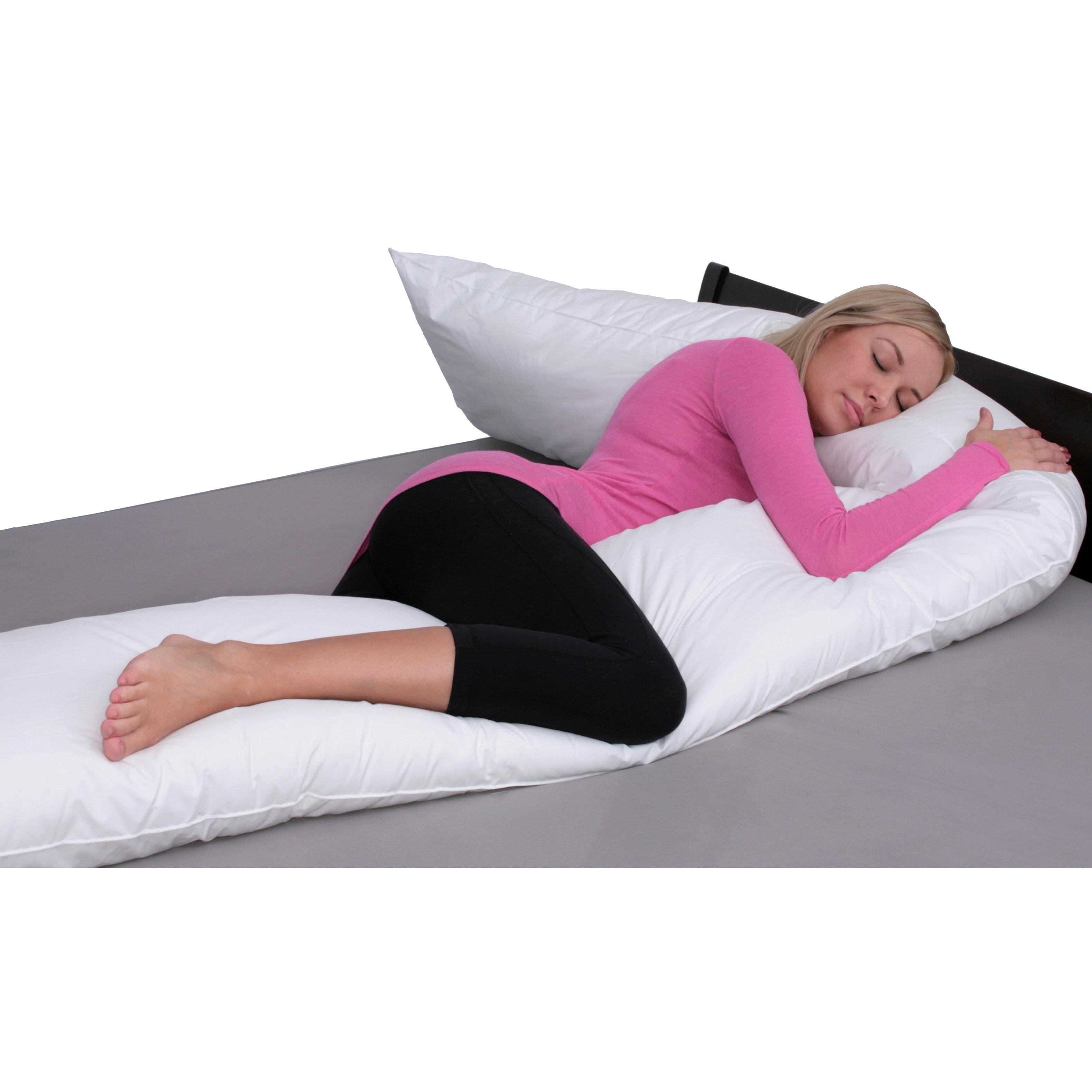 Deluxe Comfort Extra Long Straight Down Alternative Body Pillow ...