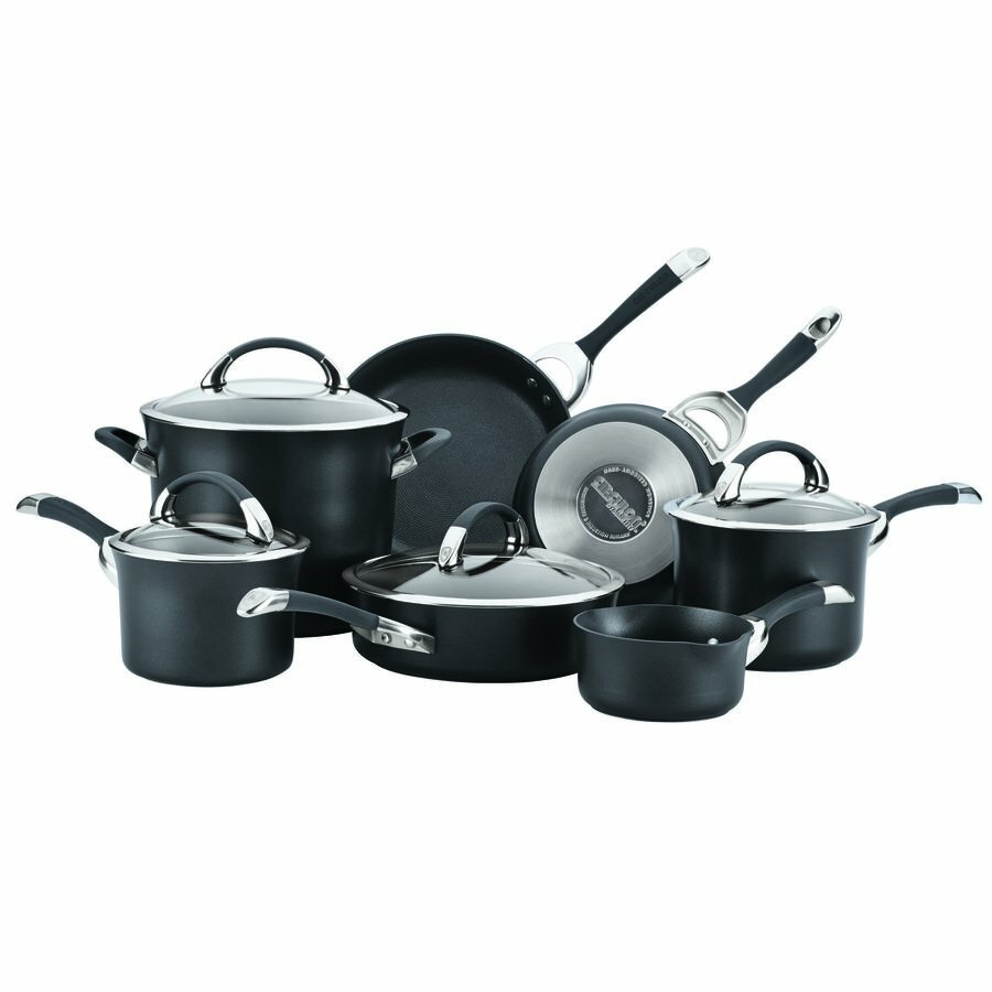 Circulon Symmetry Hard Anodized Non Stick 11 Piece Cookware Set