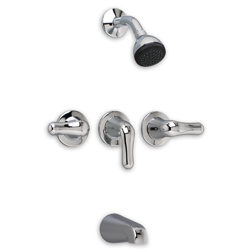 American Standard Colony Soft Diverter Bath Tub Shower Faucet American Standard Colony Soft Diverter Bath Tub Shower Faucet Valve With Three Metal Lever Handles