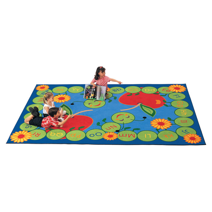 Abc Area Rug Roselawnlutheran Carpets For Kids Literacy Abc Caterpillar Area Rug