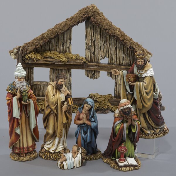 Kurt Adler 7 Piece Nativity Set & Reviews | Wayfair