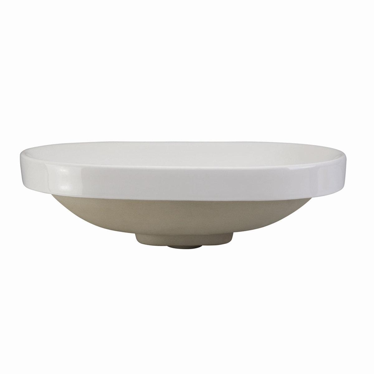 Decolav Classically Redefined Semi Recessed Oval Bathroom Sink Decolav Classically Redefined Semi Recessed Oval Bathroom Sink