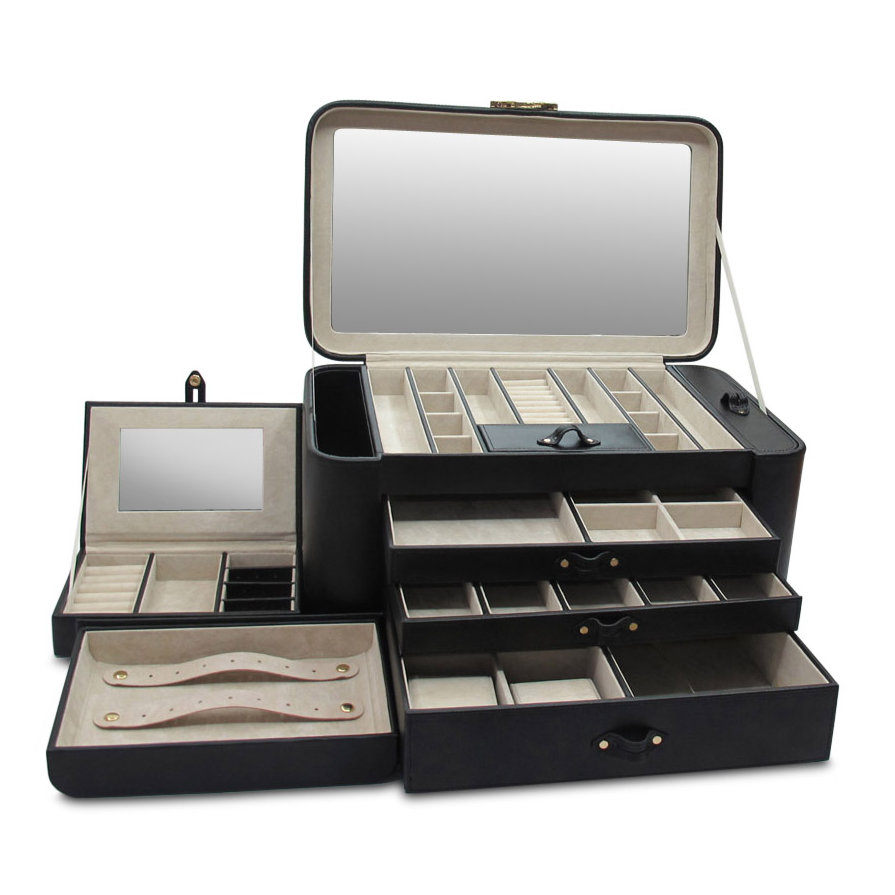 Morelle Large Alexis Two Side Pullout Jewelry Box & Reviews Wayfair