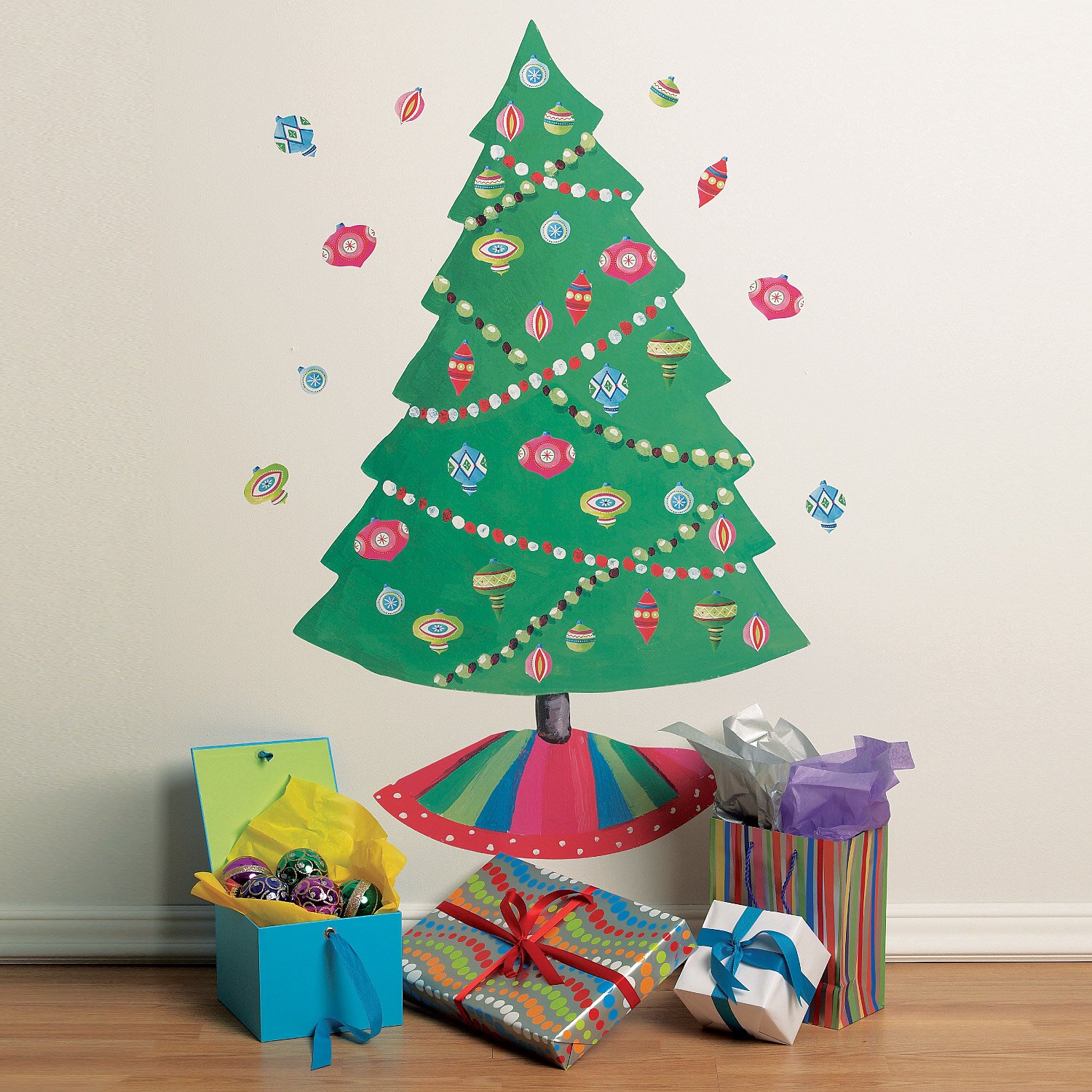 Wallies Christmas Tree Vinyl Holiday Wall Decal