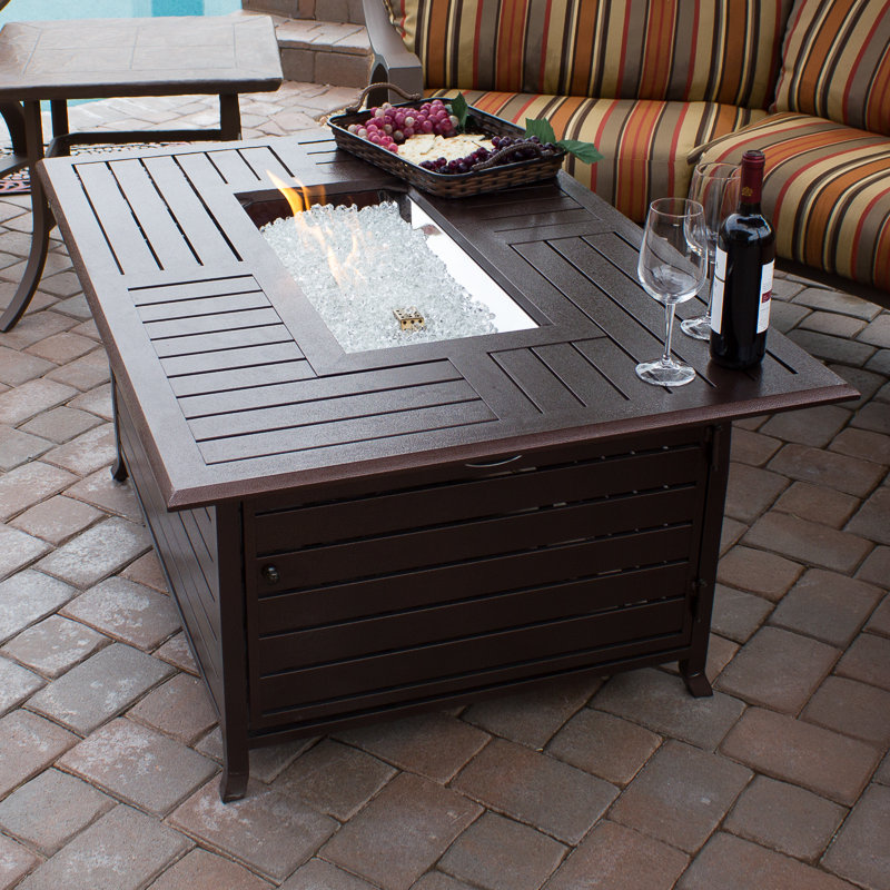 AZ Patio Heaters Hammered Bronze Cast Aluminum Fire Pit & Reviews Wayfair