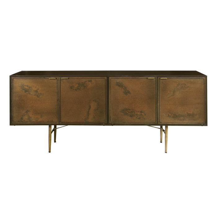 Joss and Main Kenn 72" Wide Metal Sideboard