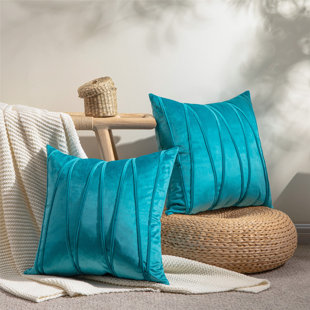 teal pillow covers