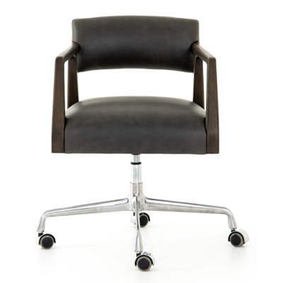 Cullen Genuine Leather Task Chair by Joss and Main