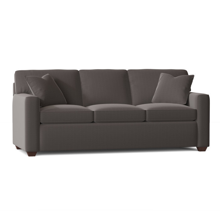 Ebern Designs Lesley 87" Square Arm Sofa Bed with Reversible Cushions