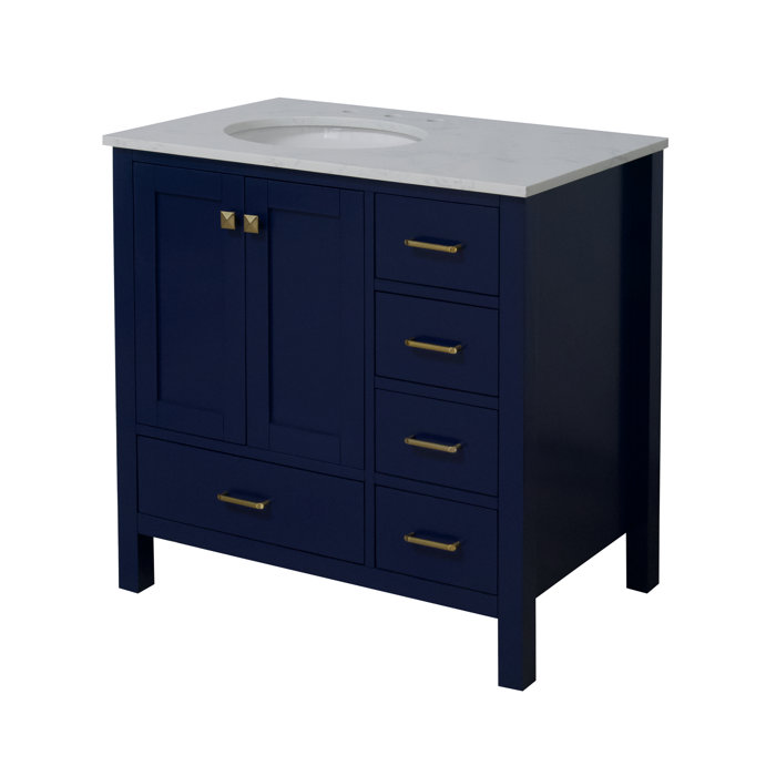 Joss and Main Matias Full Cabinet 36" Single Bathroom Vanity Set