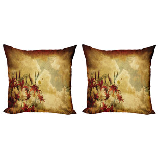 dark orange throw pillows