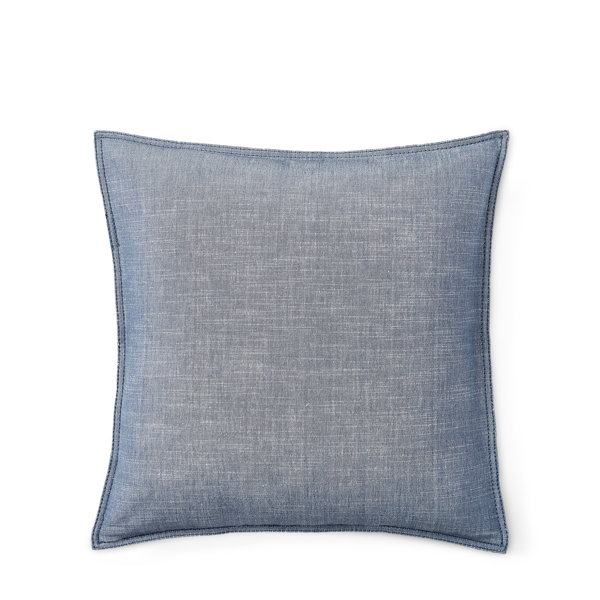 chambray throw pillow