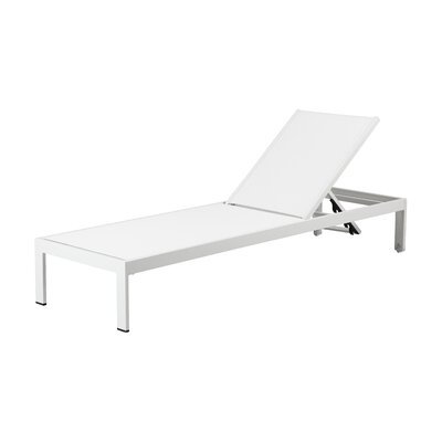 David 76" Long Reclining Single Chaise by Mercury Row