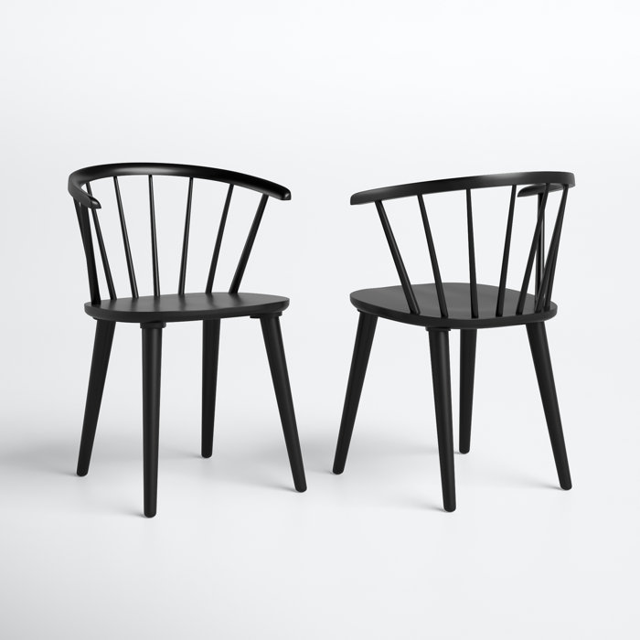 Joss and Main Sheffield Solid Wood Windsor Back Arm Chair