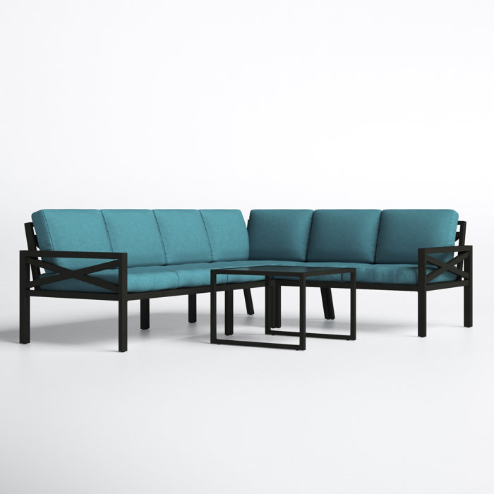 Joss and Main Cormac 5 Piece Sofa Seating Group with Cushions