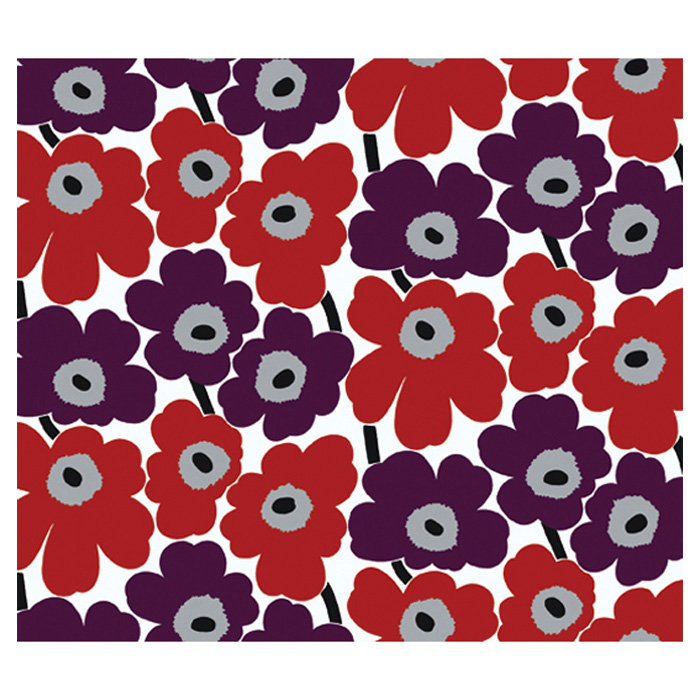 Marimekko Pieni Unikko 33 X 21 Floral Wallpaper Reviews Wayfair