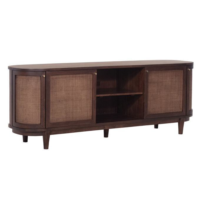 Bayou Breeze Yazzie Solid Wood TV Stand for TVs up to 88"