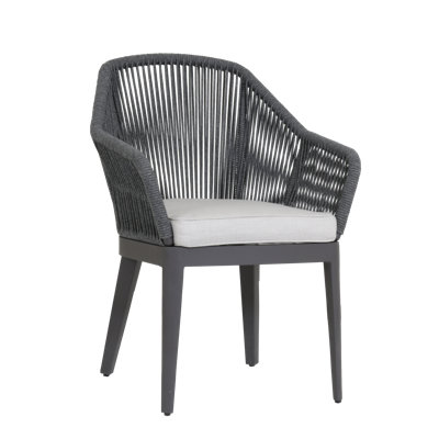 Milano Dining Chair With Cushions In Echo Ash by Sunset West