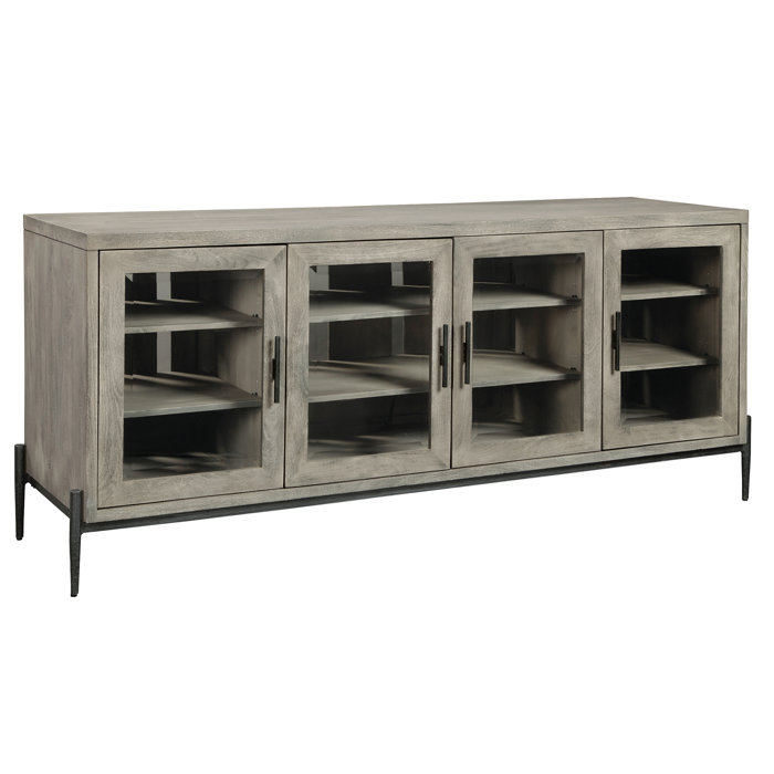 17 Stories Solid Wood Entertainment Center for TVs up to 78"