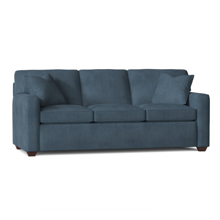 Ebern Designs Lesley 87" Square Arm Sofa Bed with Reversible Cushions