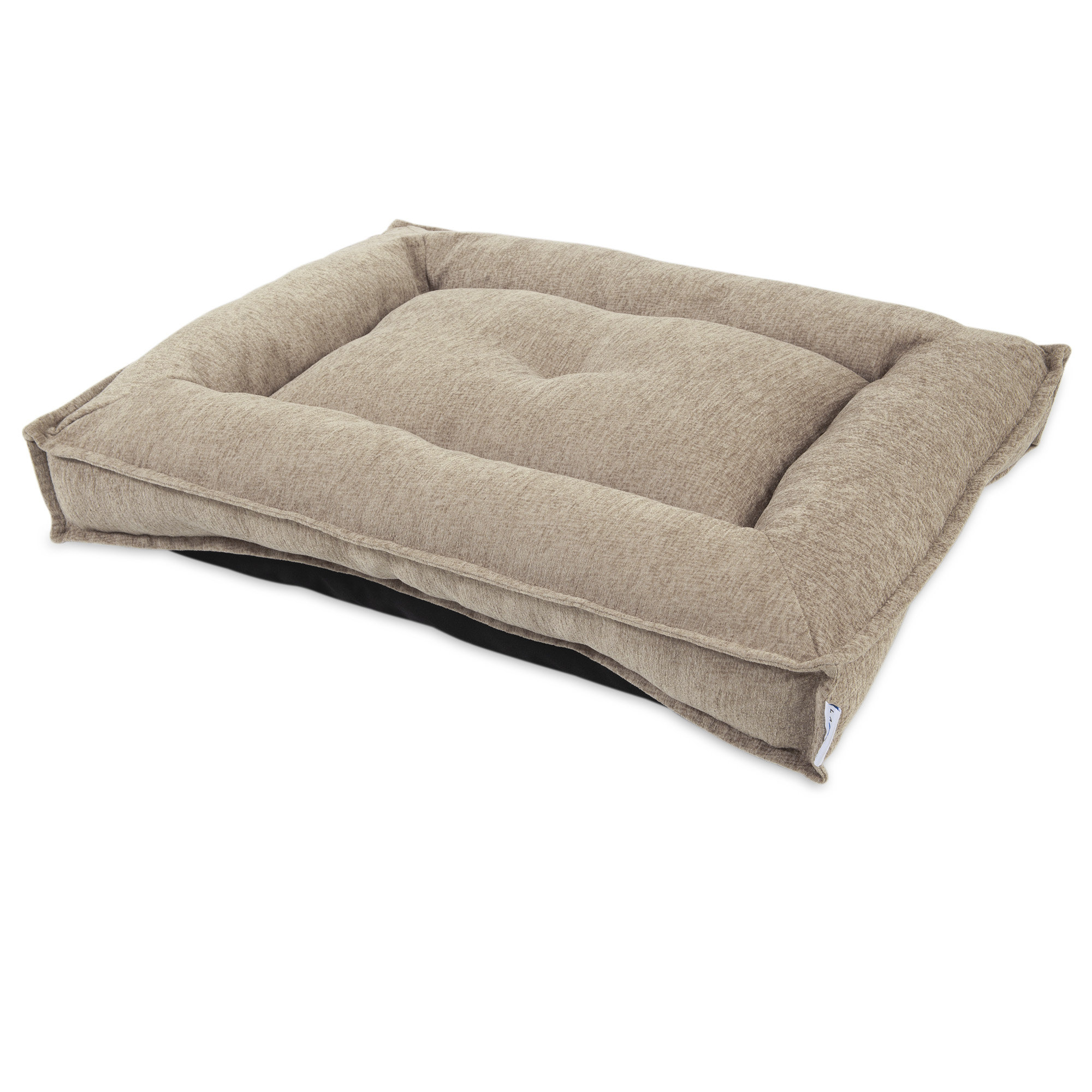 beige dog bed