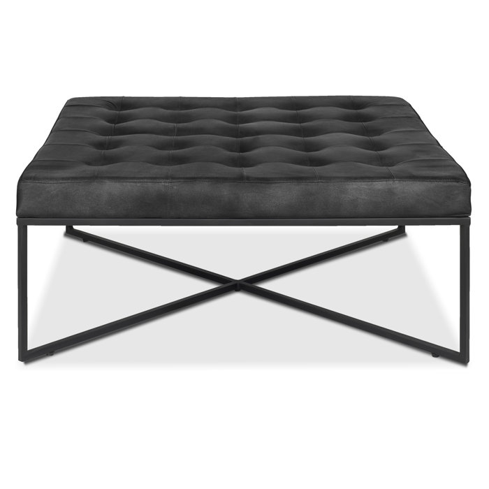 Joss and Main Satterfield Genuine Leather Bench