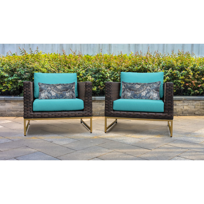 Joss and Main Savion Patio Chair with Cushions