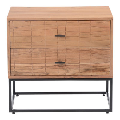 Howard 2 - Drawer Metal Nightstand by Joss and Main