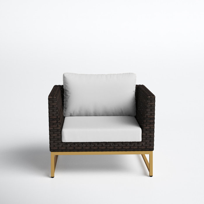 Joss and Main Patio Chair with Cushions