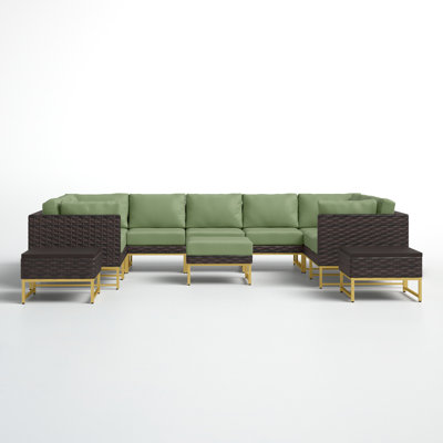 Nauvoo 12 Piece Sectional Seating Group with Cushions by Joss and Main Nauvoo 12 Piece Sectional Seating Group with Cushions by Joss and Main