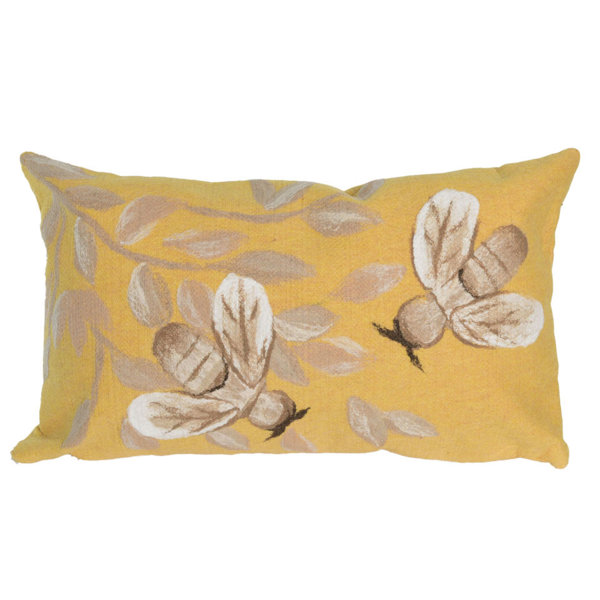 bee throw pillow