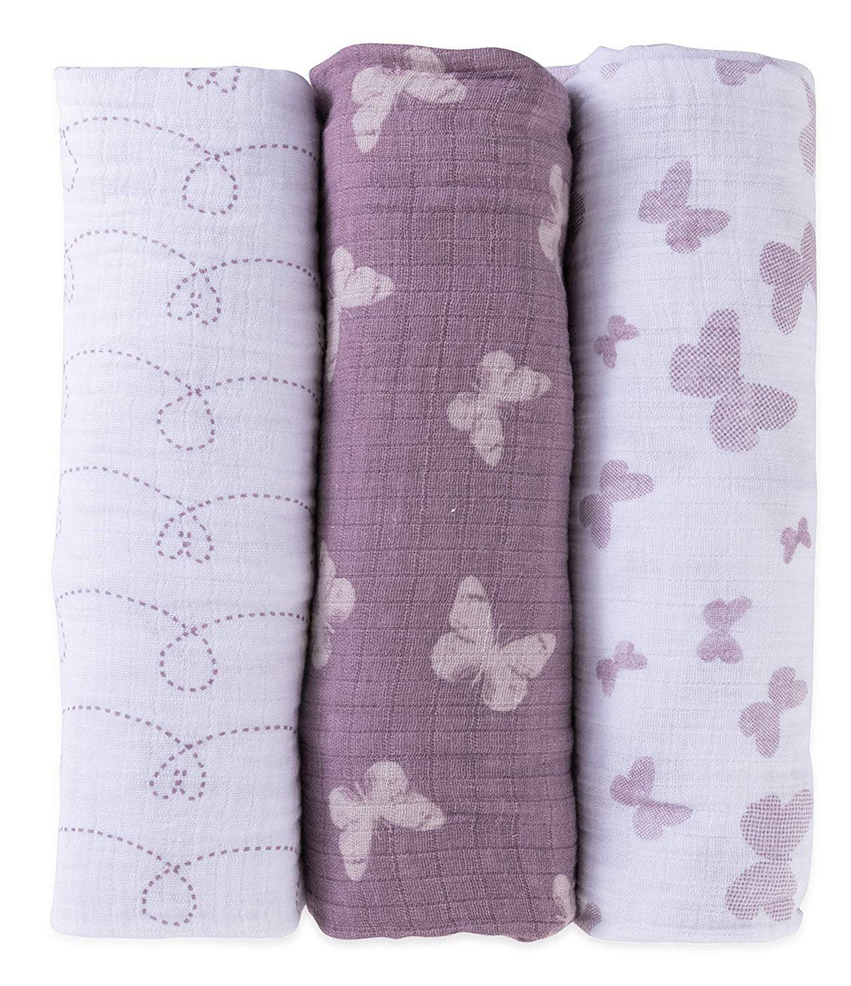 purple swaddle set