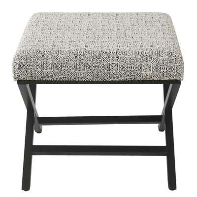 Priscilla 20" Wide Square Geometric Standard Ottoman by Joss and Main