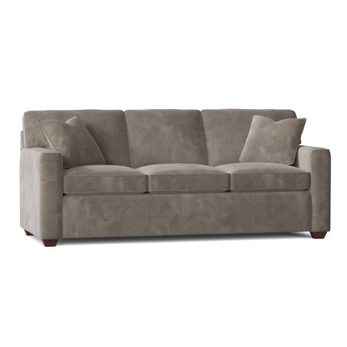Ebern Designs Lesley 87" Square Arm Sofa Bed with Reversible Cushions