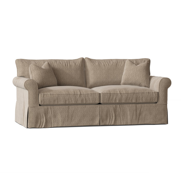Wayfair Custom Upholstery Amari 84" Rolled Arm Slipcovered Sofa