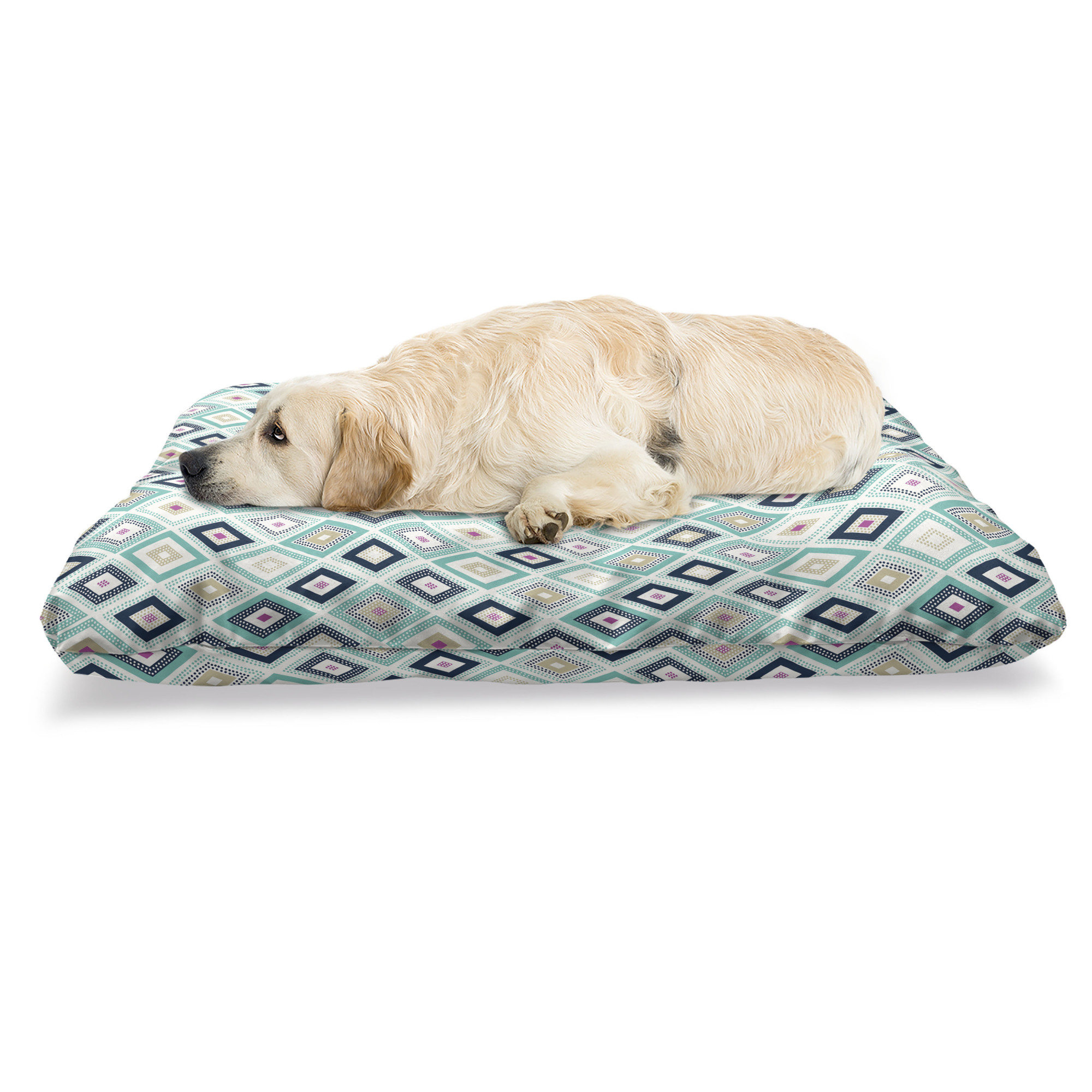 turquoise dog bed