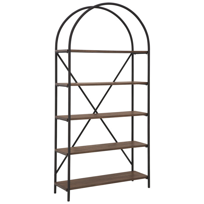 Joss and Main Risa 72.16" H x 36" W Metal Etagere Bookcase
