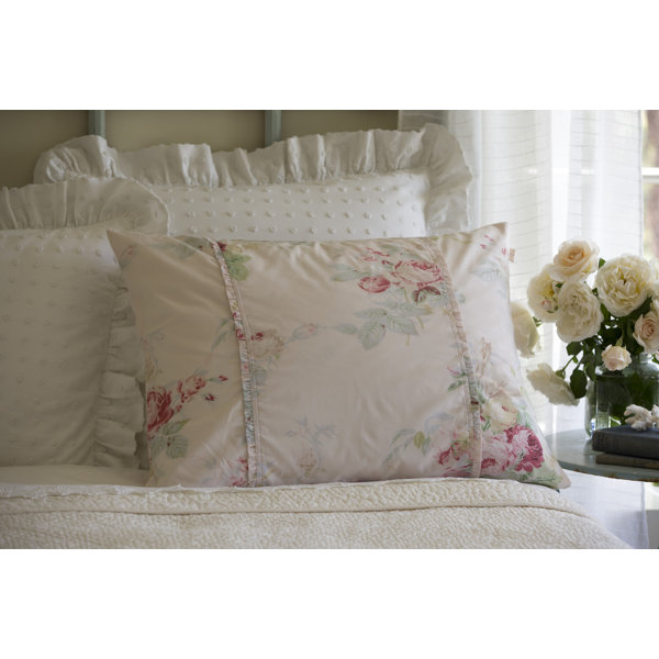 rose colored pillow shams