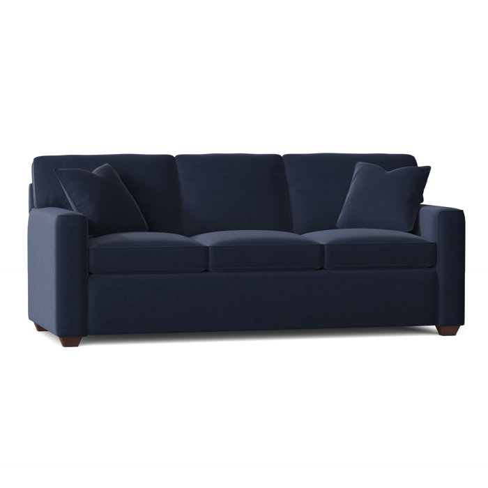 Ebern Designs Lesley 87" Square Arm Sofa Bed with Reversible Cushions