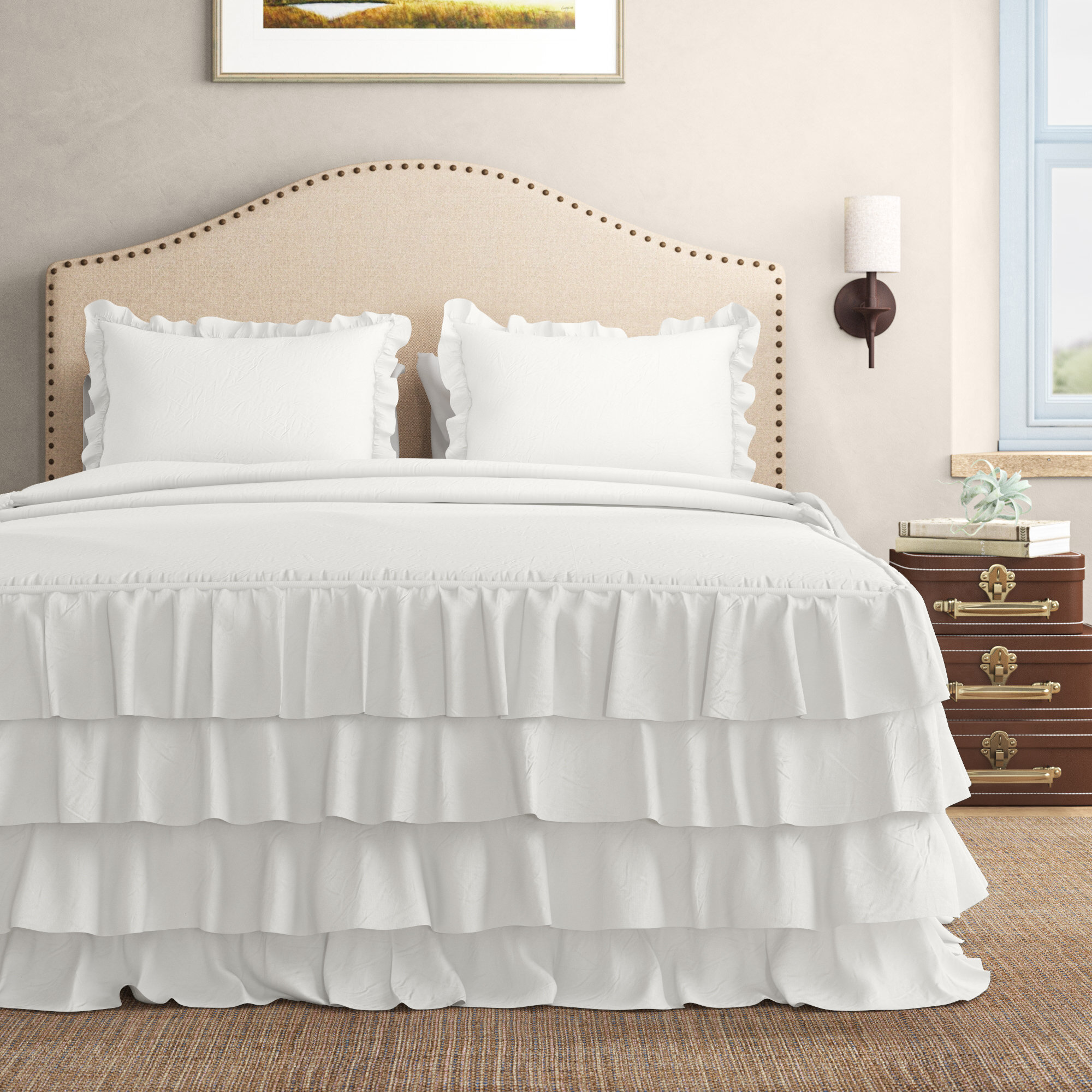 ruffle skirt comforter