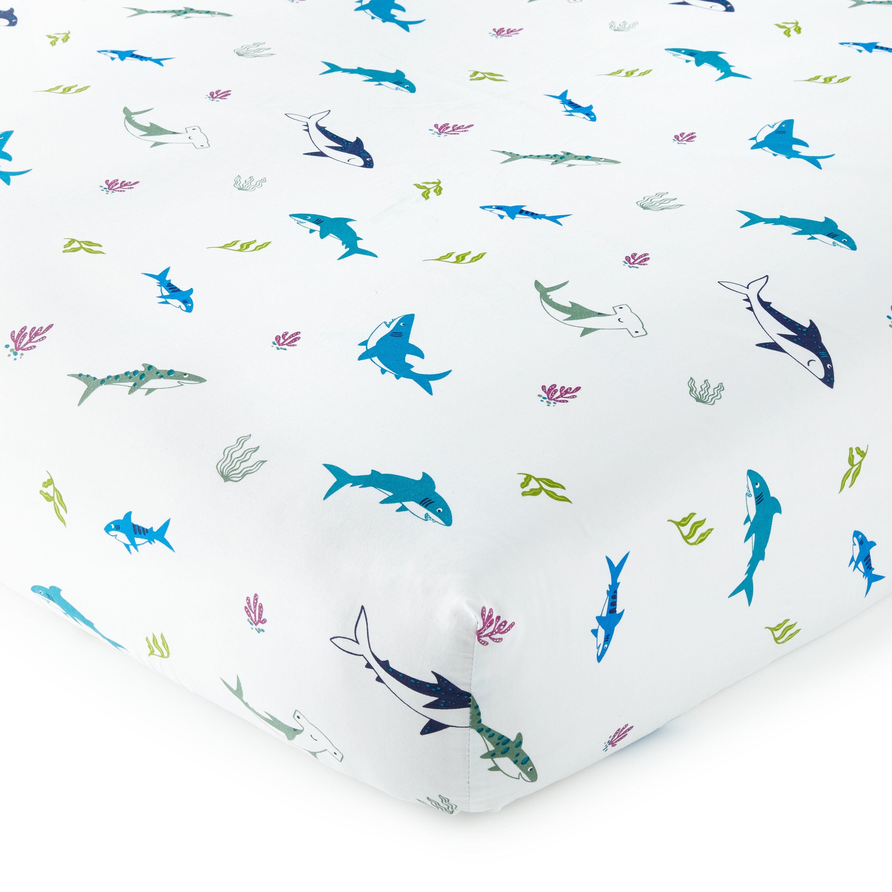 shark crib fitted sheet