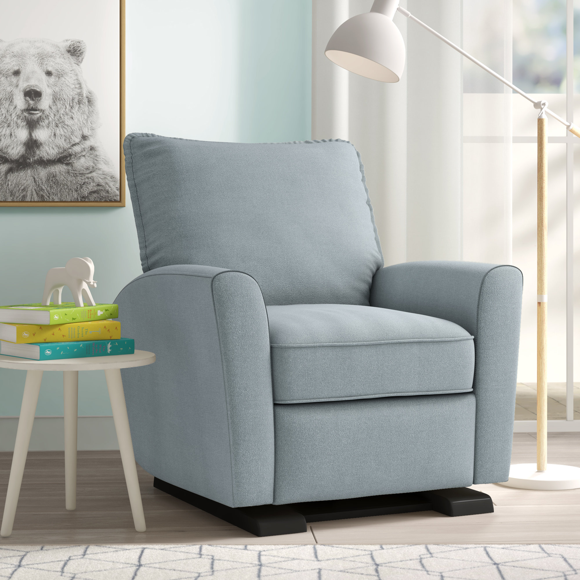 glider with locking mechanism