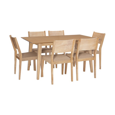Alistair 6 - Person Solid Wood Dining Set by Joss and Main