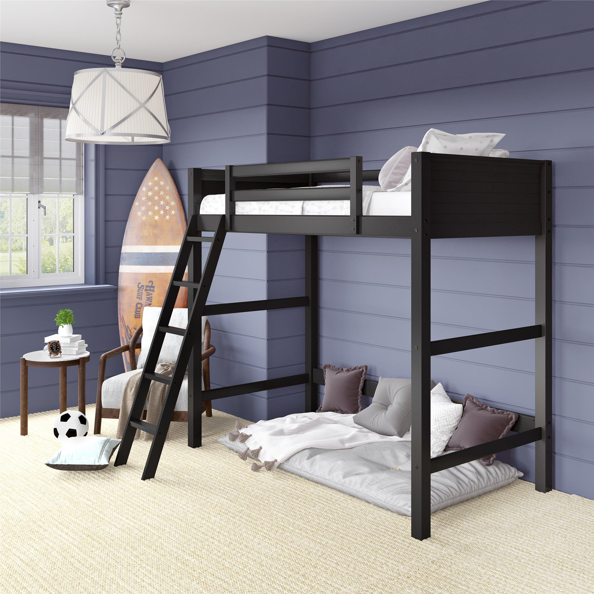 loft bed frame twin
