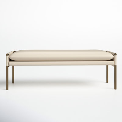 Renaud Faux Leather Bench by Joss and Main