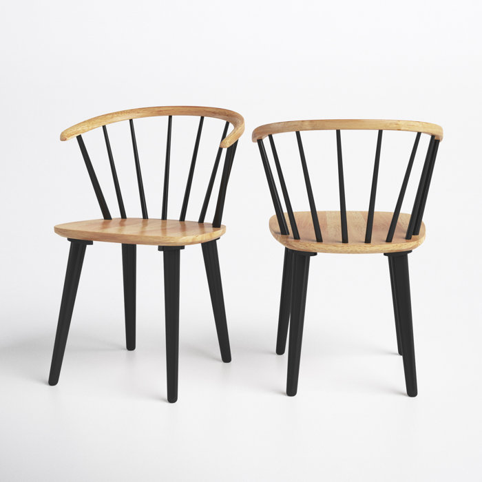 Joss and Main Sheffield Solid Wood Windsor Back Arm Chair