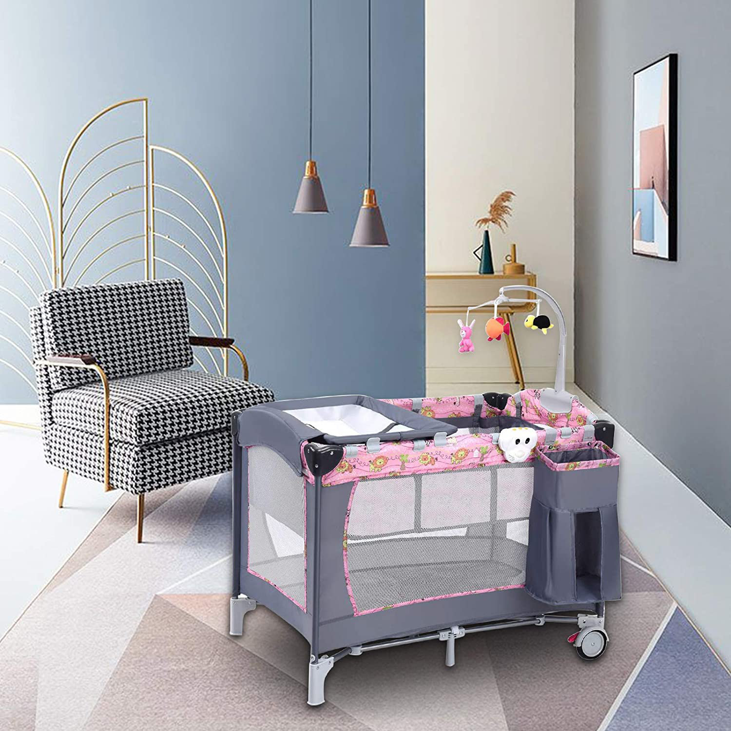 bassinet flips to changing table